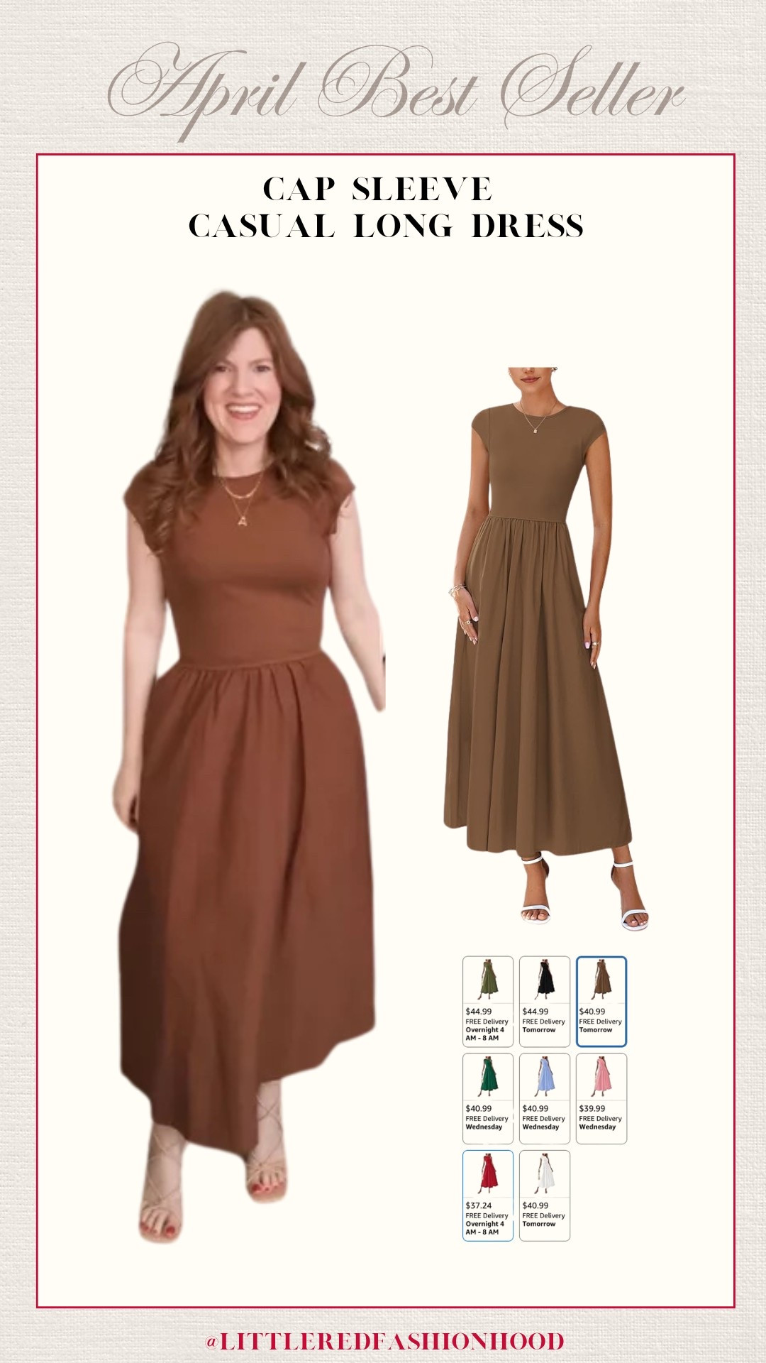 April Best Seller: Cap sleeve maxi dress! 

#LTKStyleTip #LTKSeasonal #LTKFindsUnder100