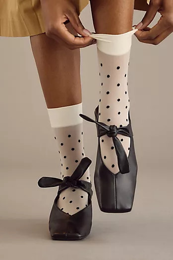 Maeve Knotted Bow Mary Jane Flats | Anthropologie (US)