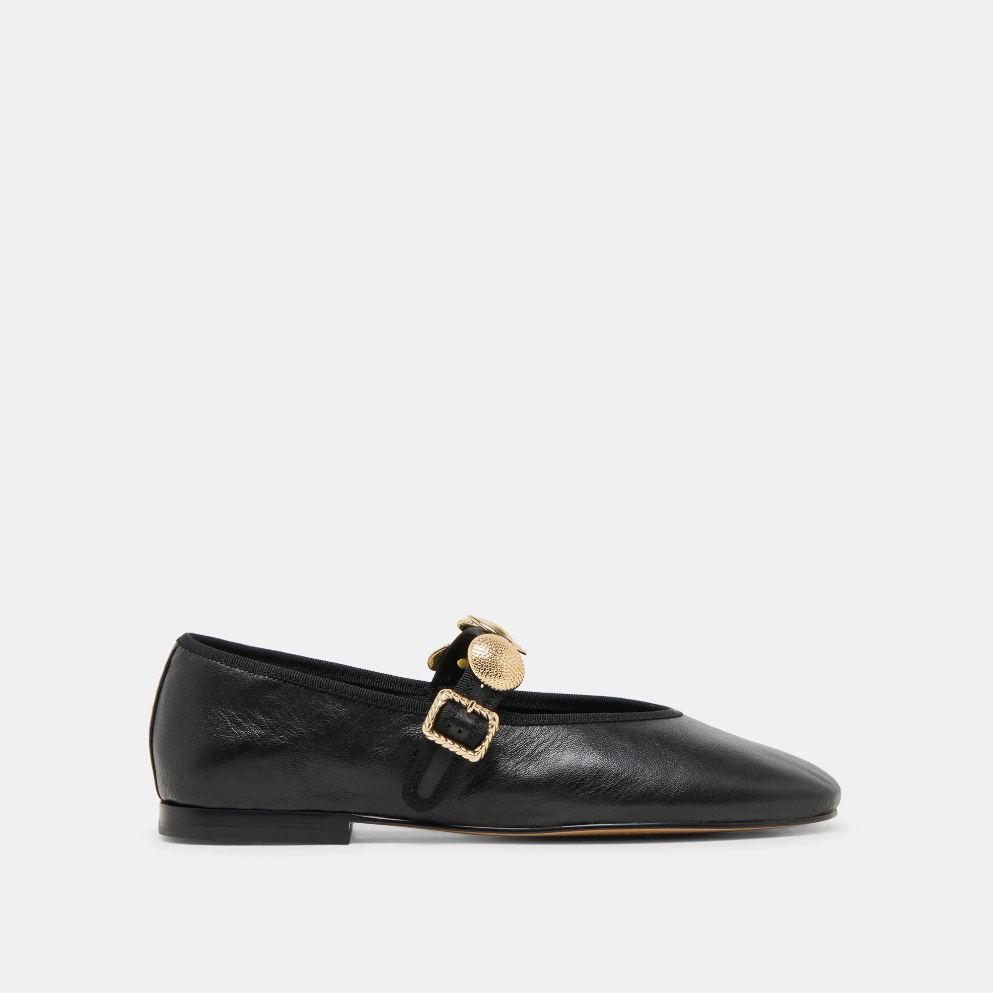 Relan Ballet Flats Black Leather | DolceVita.com