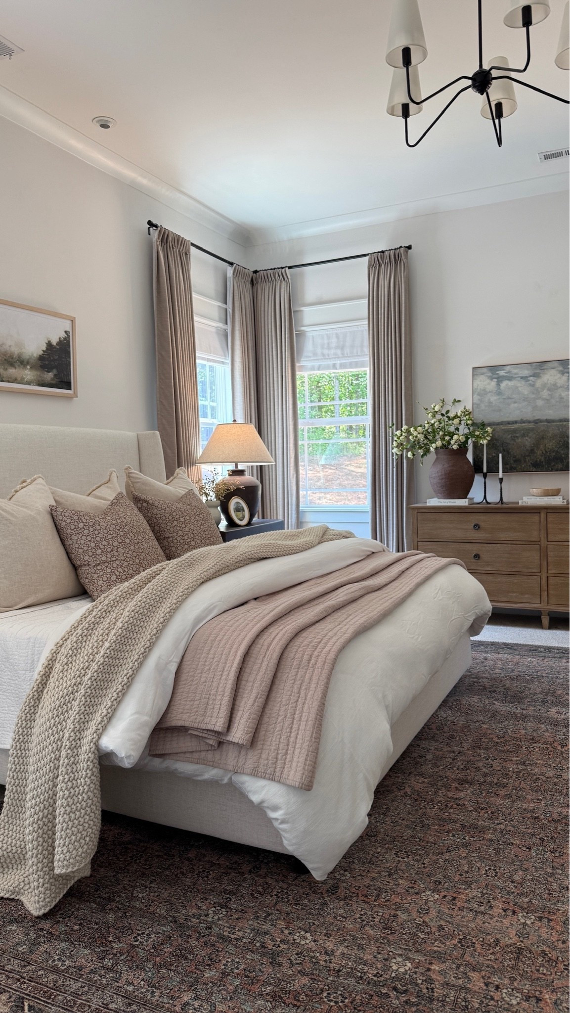 Calming and transitional bedroom inspiration. 🤍 Our upholstered bed and wood dresser are both follower-favorites and top-sellers week after week — and I totally understand why. 😍

#LTKHome
