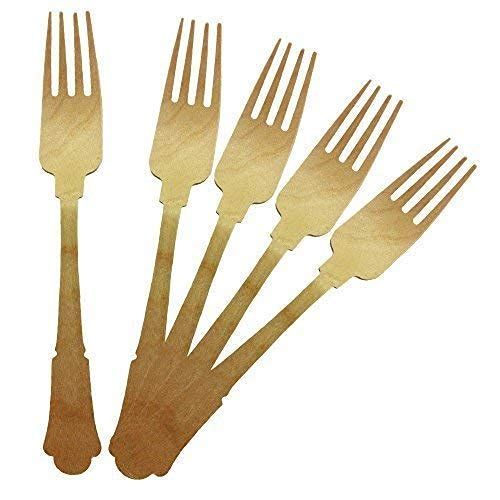 Eco Craft Stix Elegant Wooden Forks. Eco-Friendly,BiodegradableAnd Compostable Wooden Forks. Wood... | Amazon (US)