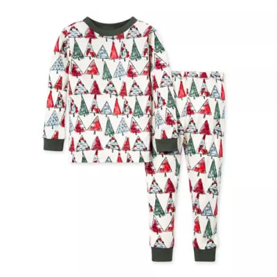 Burt's Bees Baby® Size 4T 2-Piece O Christmas Tree Organic Cotton Toddler Pajama Set | Bed Bath & Beyond