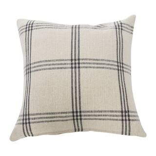20'' Square Gray Plaid Cotton Pillow Cover | Michaels Stores