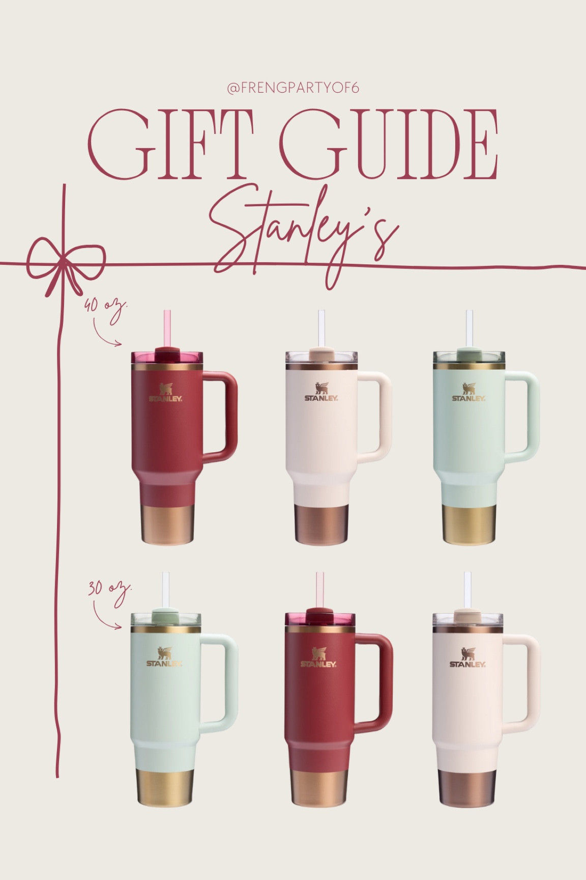 Not sure what to get that teacher, friend, sister in law? These holiday Stanley’s are so cute! You can even fill them with their favorite (or yours) things!

#LTKGiftGuide #LTKFindsUnder50 #LTKHoliday
