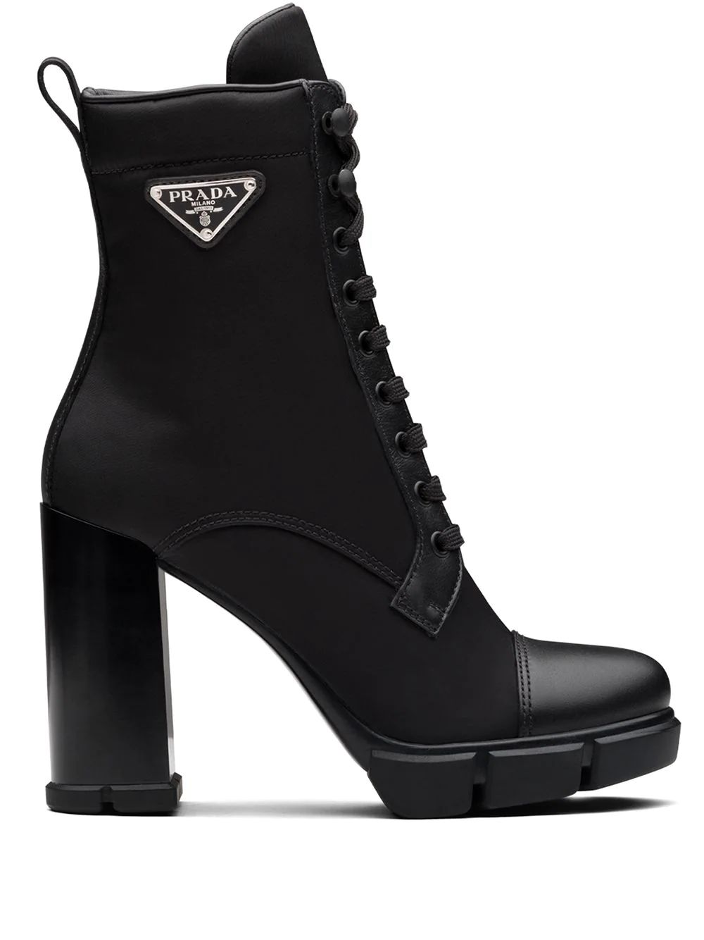 Prada triangle-logo 110mm Boots - Farfetch | Farfetch Global