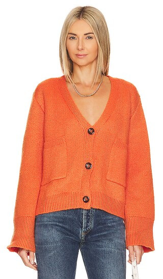 Marcella 2 Cardigan in Vermillion Orange | Revolve Clothing (Global)