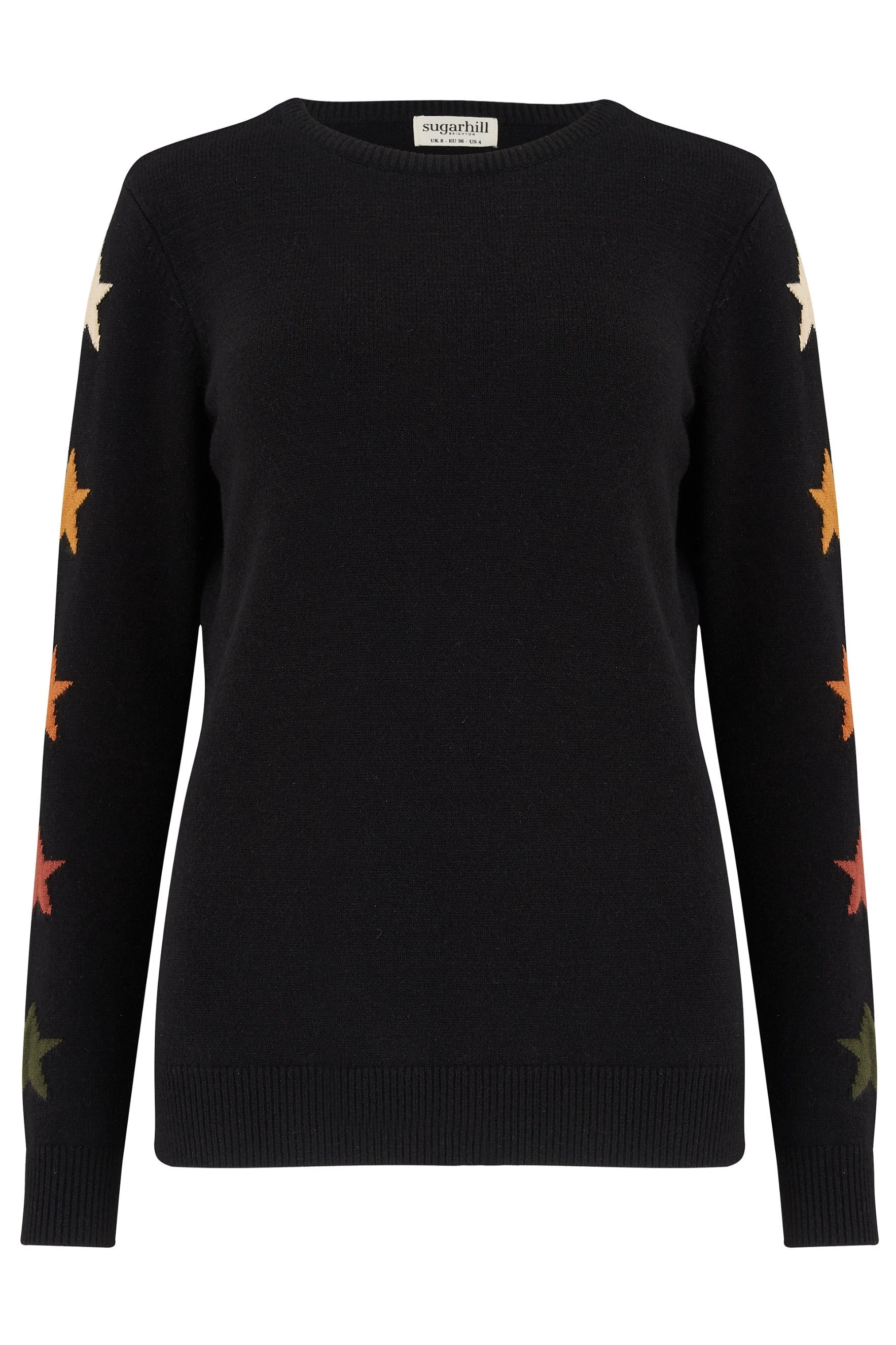 Stacey Jumper Black, Fall Star Sleeve | Wolf & Badger