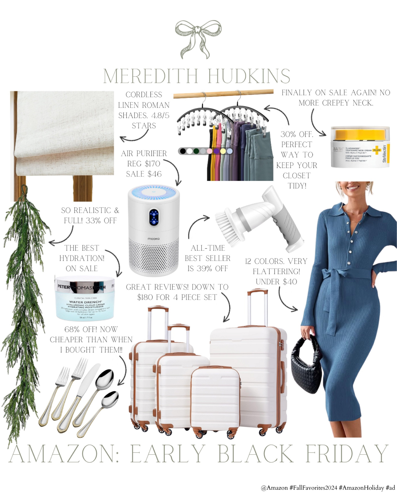 @Amazon early Black Friday deals are officially here #ad ! Here are some of my favorite deals so far. I can't get enough of these best selling home, fashion and beauty products!

Follow me the @shop.LTK app to learn more about Amazon's products & deals. I've linked all these products in my LTK Shop so you can shop directly from the app! @Shop.LTK #liketkit liketk.it/xx

#fallfavorites2024 #amazonholiday
Meredith Hudkins preppy style, classic style, timeless, home decor, traditional home decor, household essentials, sale finds, home decor, beauty women's fashion, fall fashion, winter fashion, autumn style, autumn fashion, fall outfits, Christmas, Amazon fashion

#LTKSaleAlert #LTKCyberWeek #LTKHome