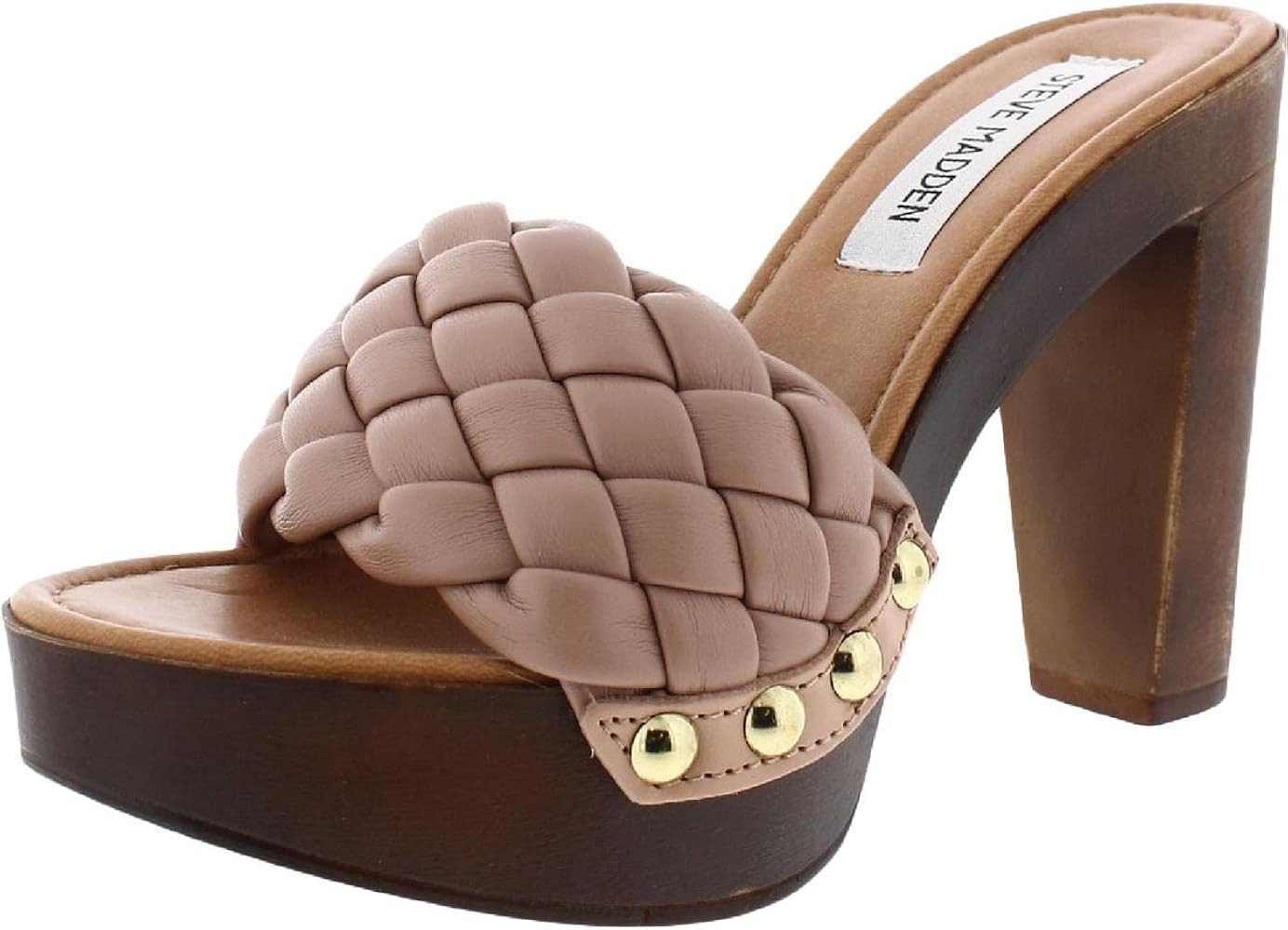 Steve Madden Womens Kashtyn Studded Platform Sandals | Amazon (US)