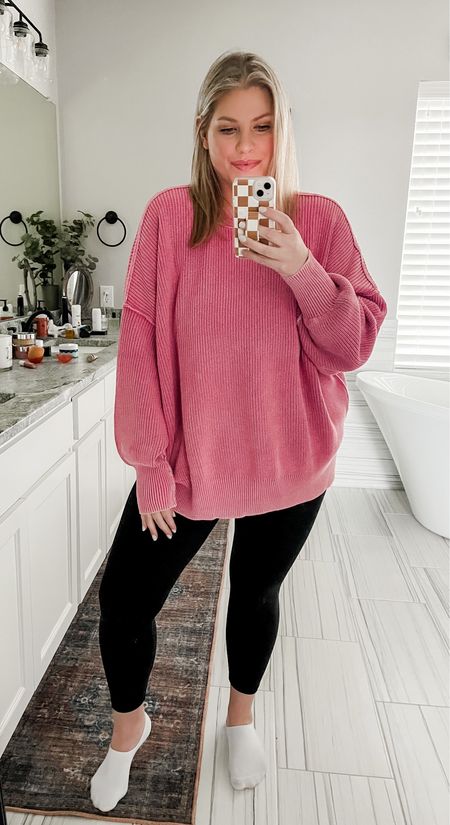 I am obsessed with this new Aerie sweater 💕
I’m in an XL and I always wear my favorite Aerie offline leggings in an XL as well

#LTKcurves