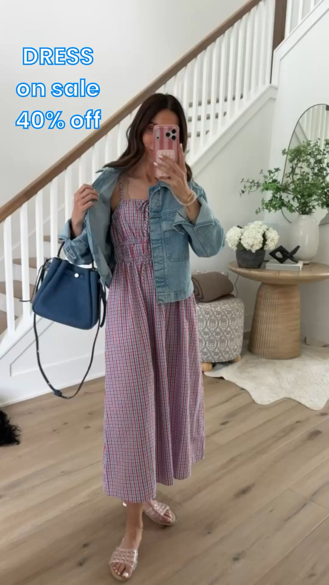 Maxi sundress on sale, 40% off. I'm wearing size XS in a dress and S in jacket.

#LTKootd #LTKOver40 #LTKSaleAlert