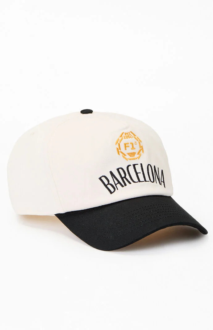 F1 x Pacsun Barcelona Snapback Hat in White | PacSun