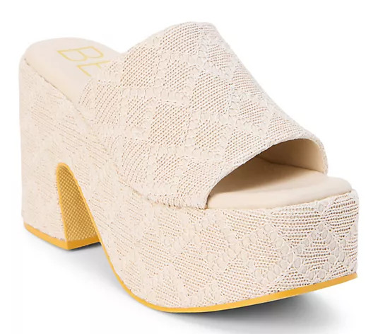 Beach by Matisse Chunky Raffia Platform Sandal- Como - QVC.com | QVC