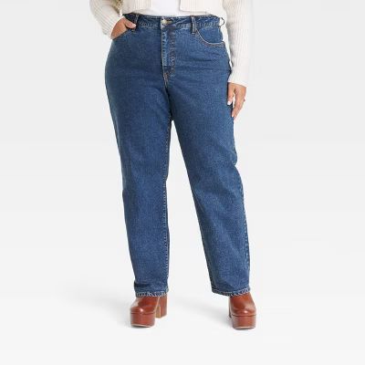 Women's High-Rise Straight Leg Jeans - Ava & Viv™ | Target