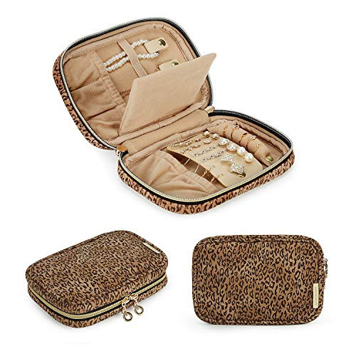 BAGSMART Travel Jewelry Organizer Case Small Jewelry Roll for Journey-Rings, Necklaces, Earrings,... | Amazon (US)