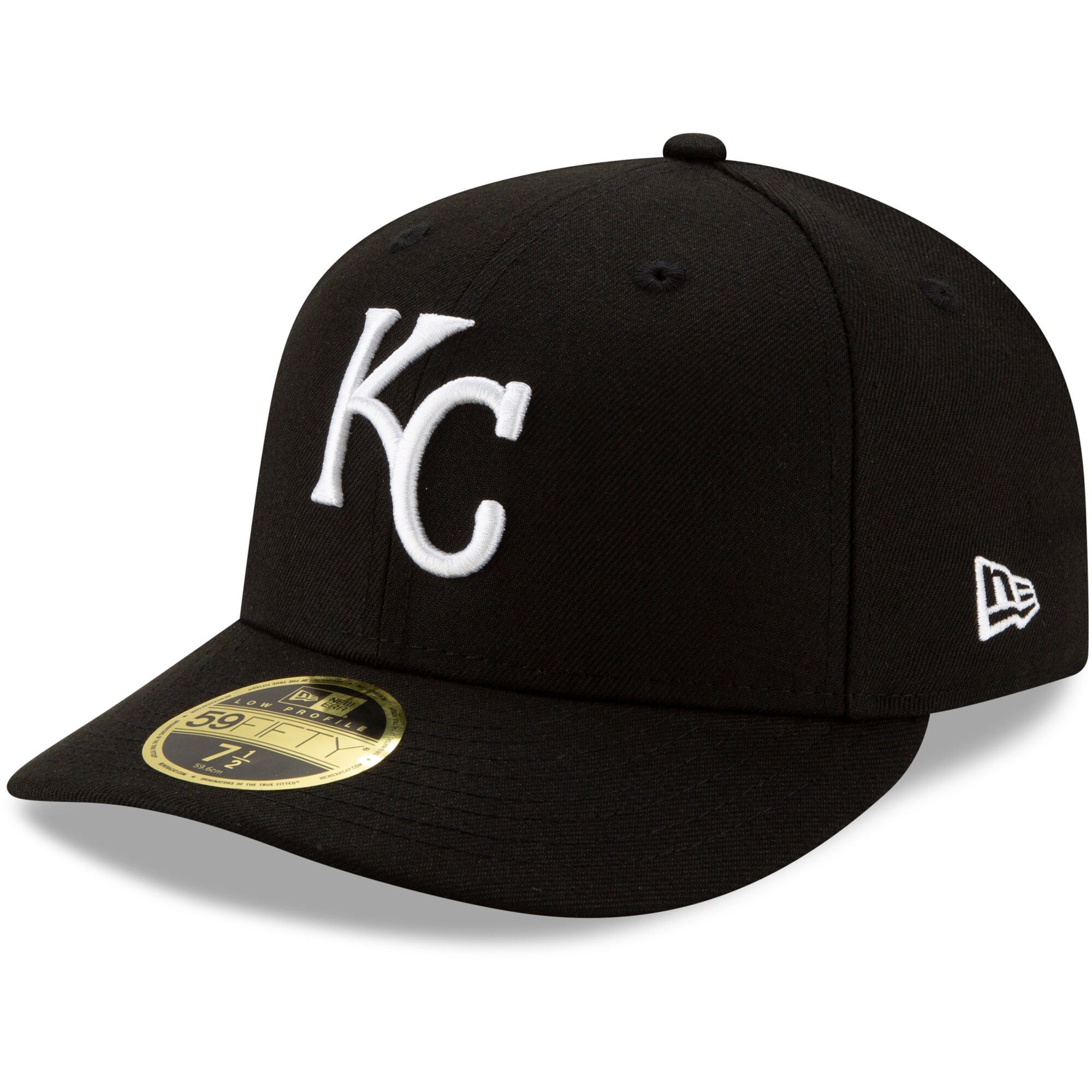 Men's Kansas City Royals New Era Black Team Low Profile 59FIFTY Fitted Hat | MLB Shop