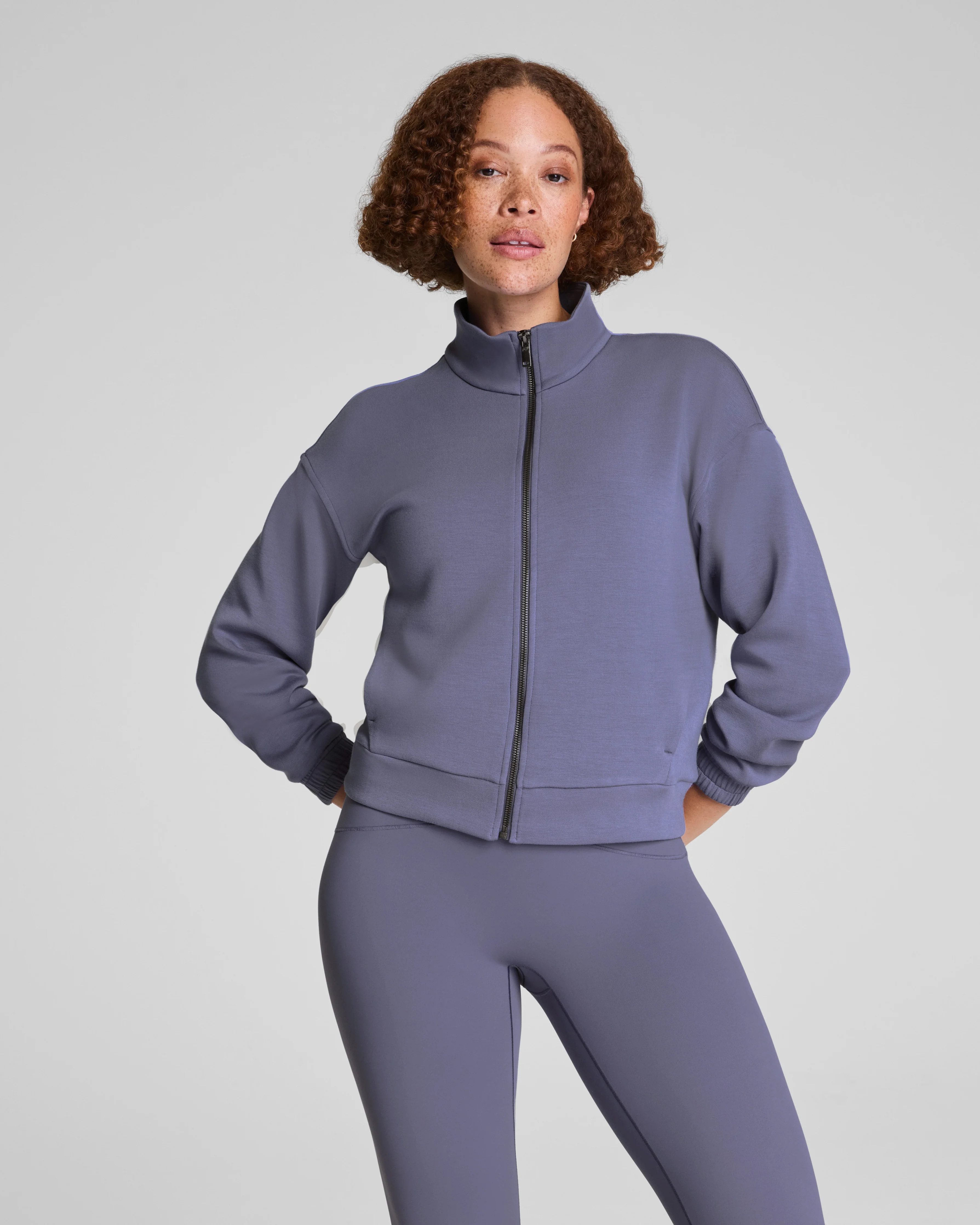 AirEssentials Full Zip Jacket | Brushed Lounge Jacket | SPANX | Spanx