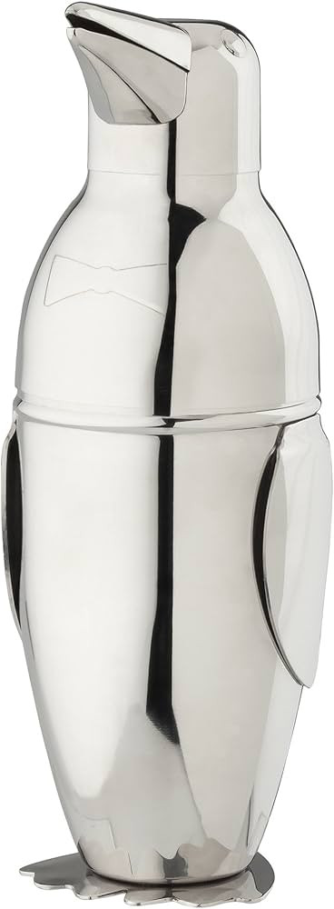 HIC Kitchen Penguin Cocktail Shaker, 18/8 Stainless Steel, 18-ounce | Amazon (US)