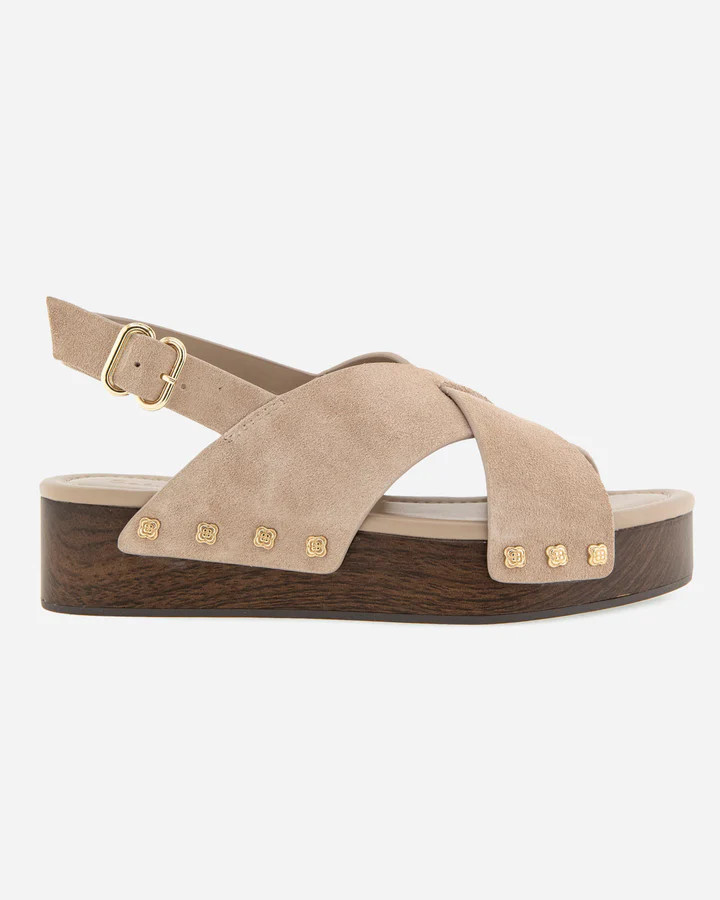 Quintana Suede Wedge in Moonstone | Splendid
