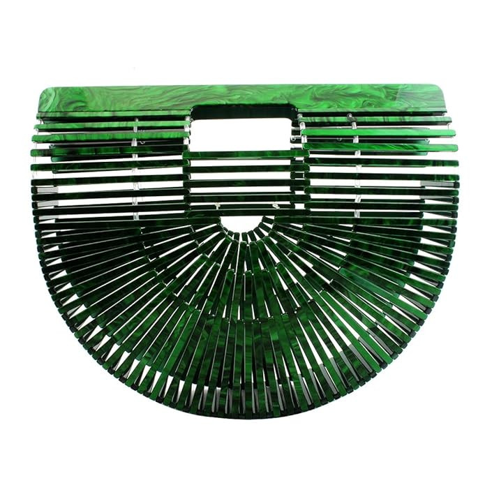 Womens Handmade Acrylic Handbag, Summer Beach Bag for Women Ark Acrylic Clutch Handbag Large Tote... | Amazon (US)