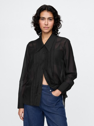 Sheer Classic Tuxedo Shirt | Gap (US)