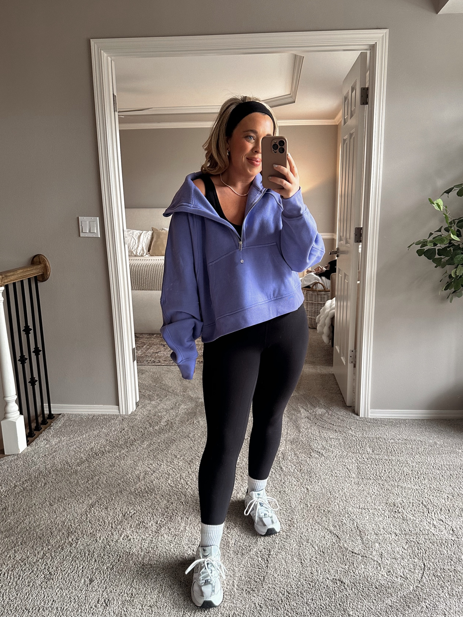Todays causal athleisure look. Crop tanks come in a pack of two and are 20% off. Lululemon scuba in the color lavender, available in the full zip. I’m a size XL/XXL. Size 12 in v-waist leggings. 

#LTKMostLoved #LTKfitness #LTKmidsize