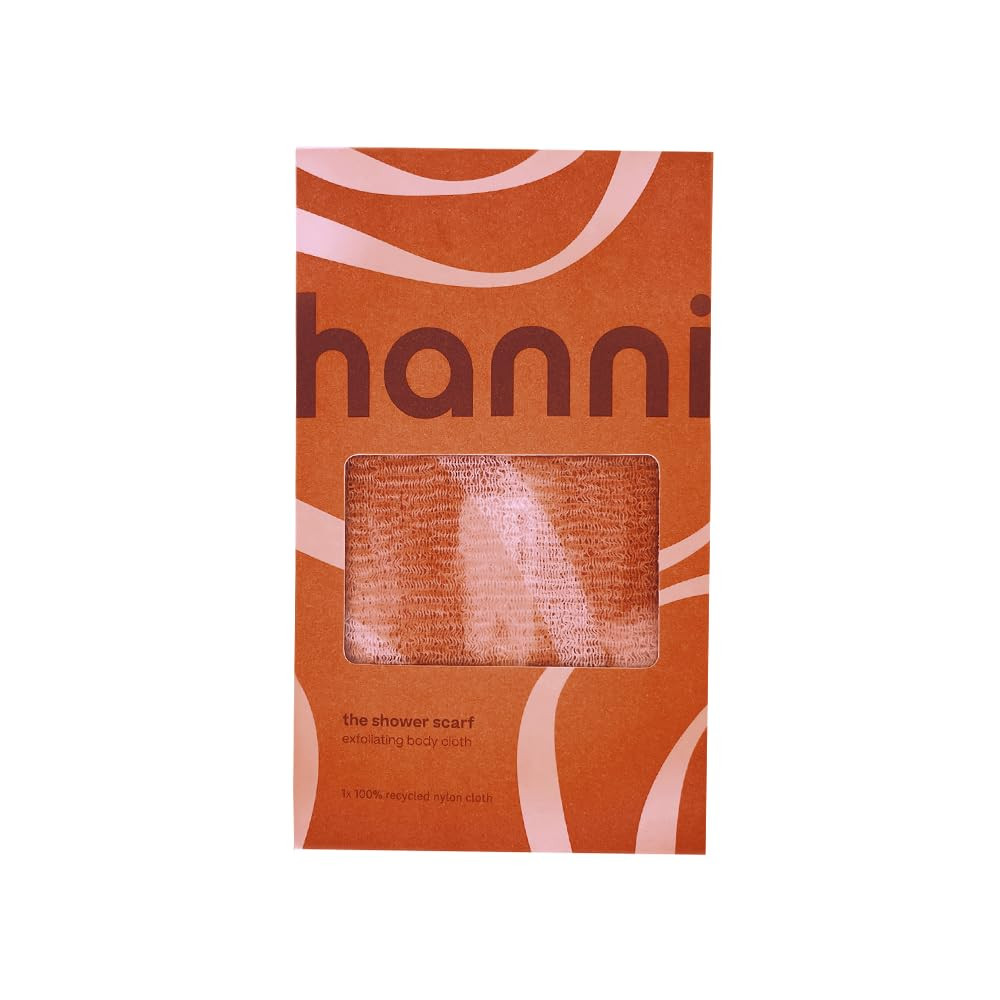 HANNI Extra-Long Shower Scarf, Japanese-Inspired Exfoliating Body Scrubber, Loofah-Like Wash Cloth for Dead Skin Removal | Amazon (US)