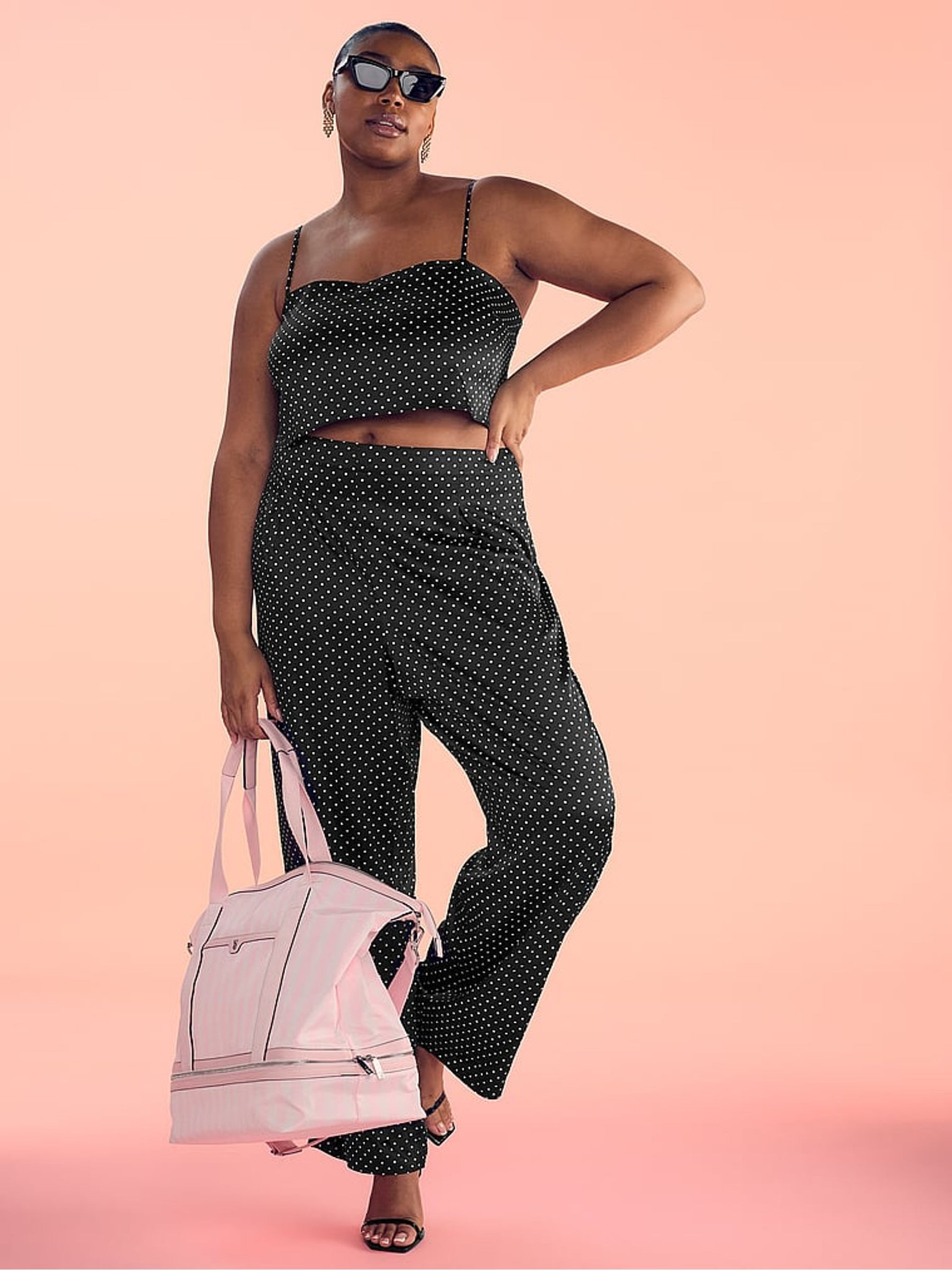 Iconic Stripe Pink Weekender Bag | Victoria's Secret UK | Victoria's Secret UK