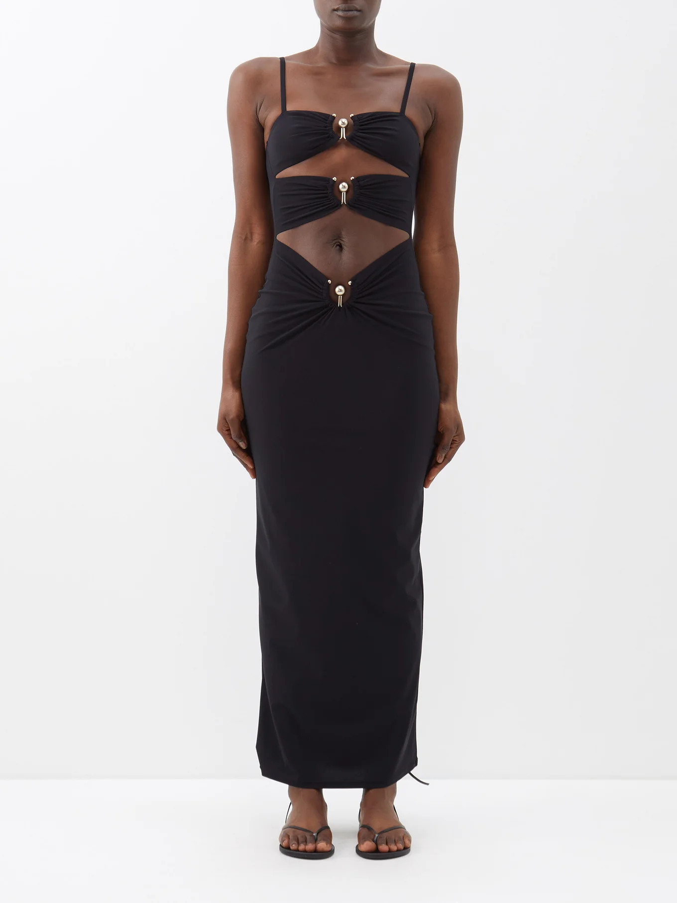 Pierced Orbit jersey maxi dress | Matches (US)