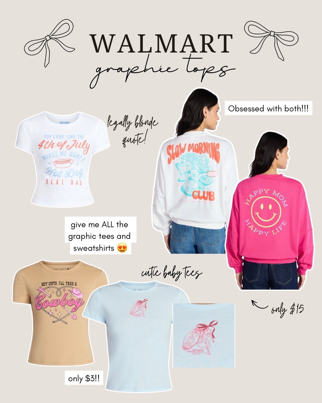 Walmart graphic tees I’m loving