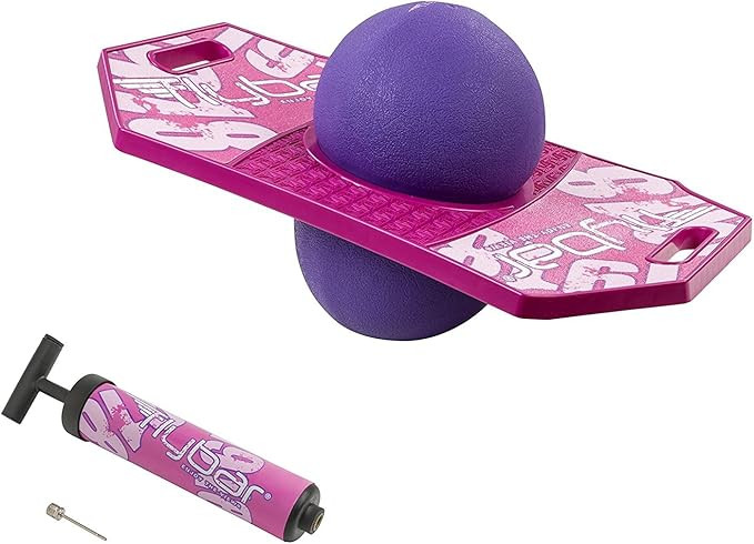 Flybar Pogo Ball for Kids, Jump Trick Bounce Board with Pump and Strong Grip Deck | Amazon (US)
