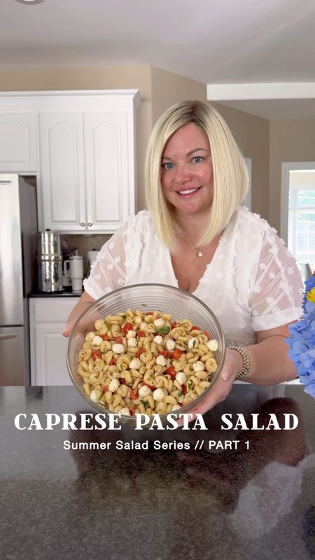 Summer Caprese Pasta Salad

Full recipe is on my website 
Kristensellentin.com 

My dress is from Amazon and so comfy!

#dress #fashion #summer2024 

#LTKFindsUnder50 #LTKFamily #LTKMidsize