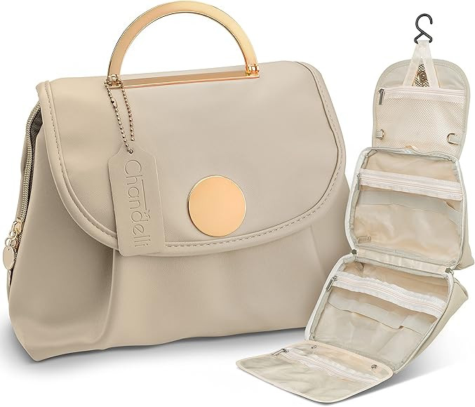 Chandelli Travel Toiletry Bag for Women for Travel Size Toiletries, Perfect Gifts for Mom, Cooles... | Amazon (US)