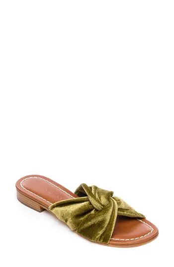 Women's Bernardo Tiffany Knotted Slide Sandal, Size 5 M - Green | Nordstrom