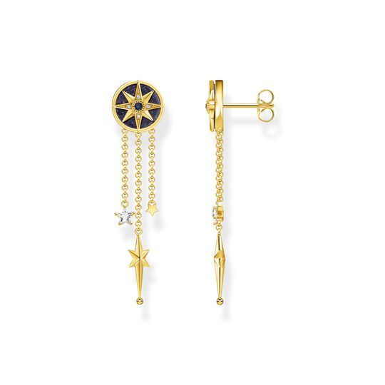Earrings Royalty star with stones gold | Thomas Sabo (UK)