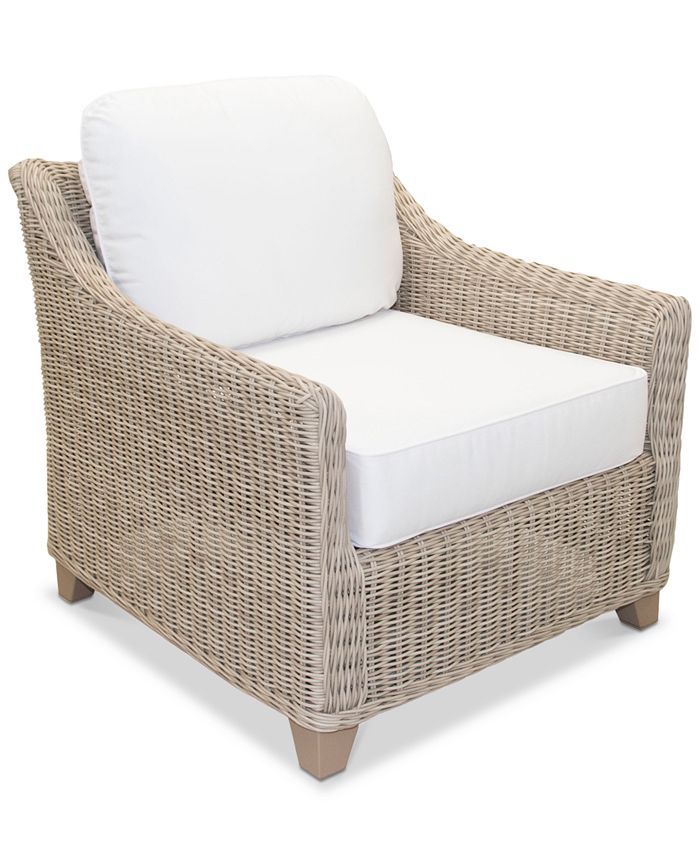 Willough Outdoor Club Chair, with Sunbrella® Cushions, Created for Macy's | Macys (US)