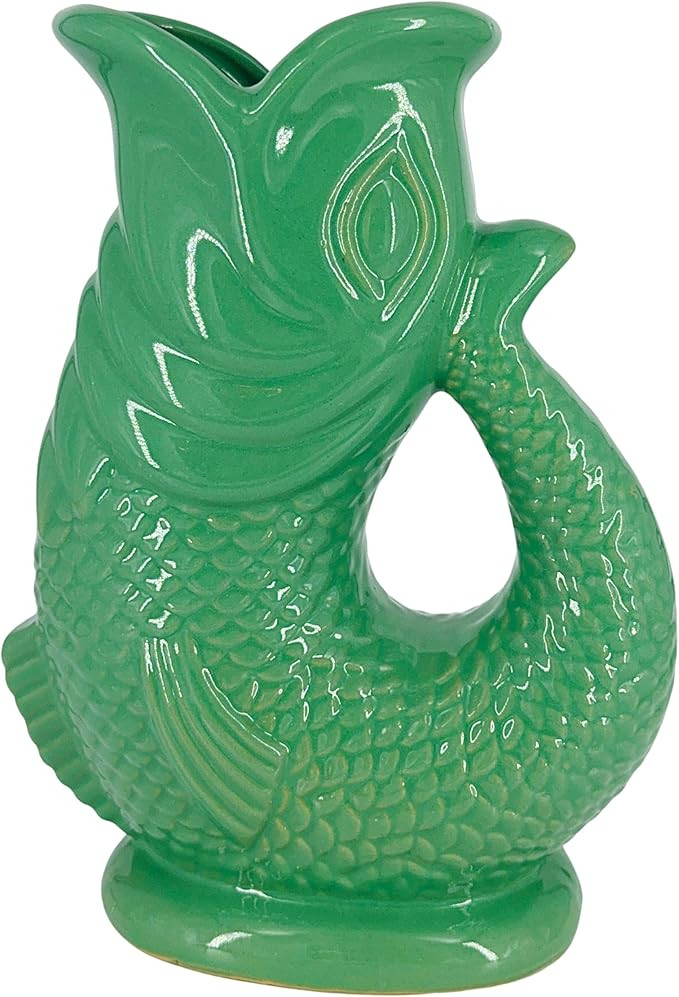 The Bubble Jug® Ocean Green 50 fl oz 1.5L Litre Extra Large Glug Gurgle Pitcher Jug - Fish Shape... | Amazon (US)