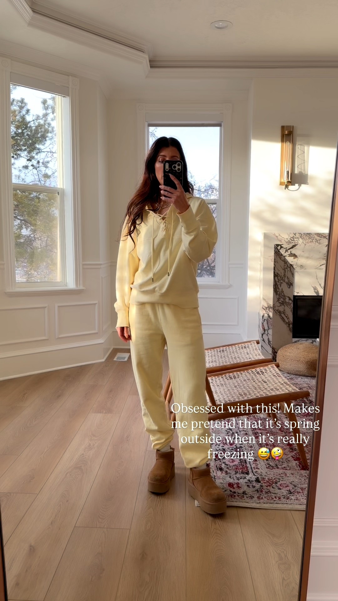 I have this size small and both top and bottom they run true to size! ￼

#LTKSeasonal #LTKOver40 #LTKootd