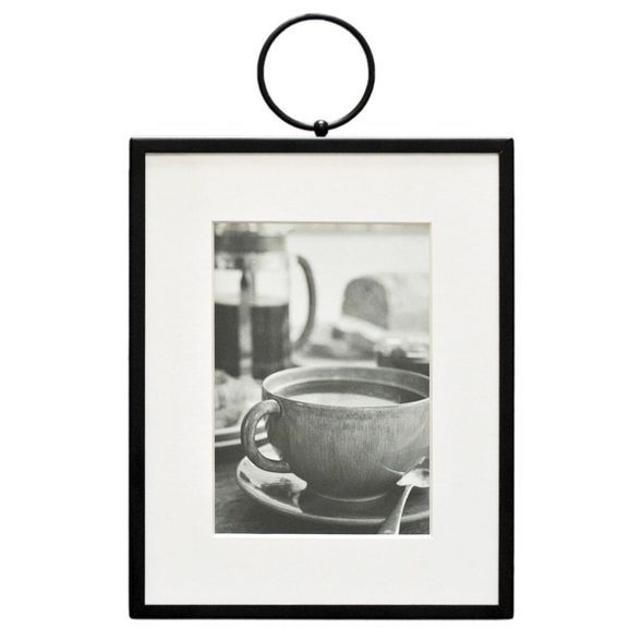 8" x 10" Thin Metal with Ring Frame Black - Threshold™ | Target