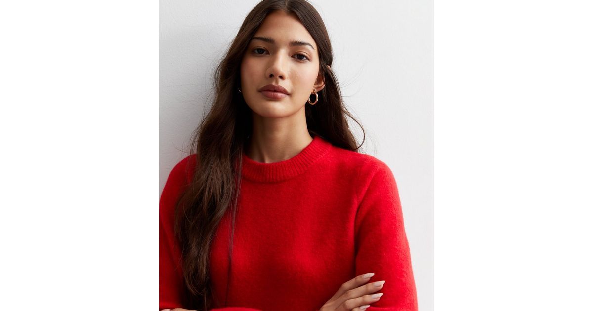 Dark Red Knit Crew Neck Jumper
						
						Add to Saved Items
						Remove from Saved Items | New Look (UK)