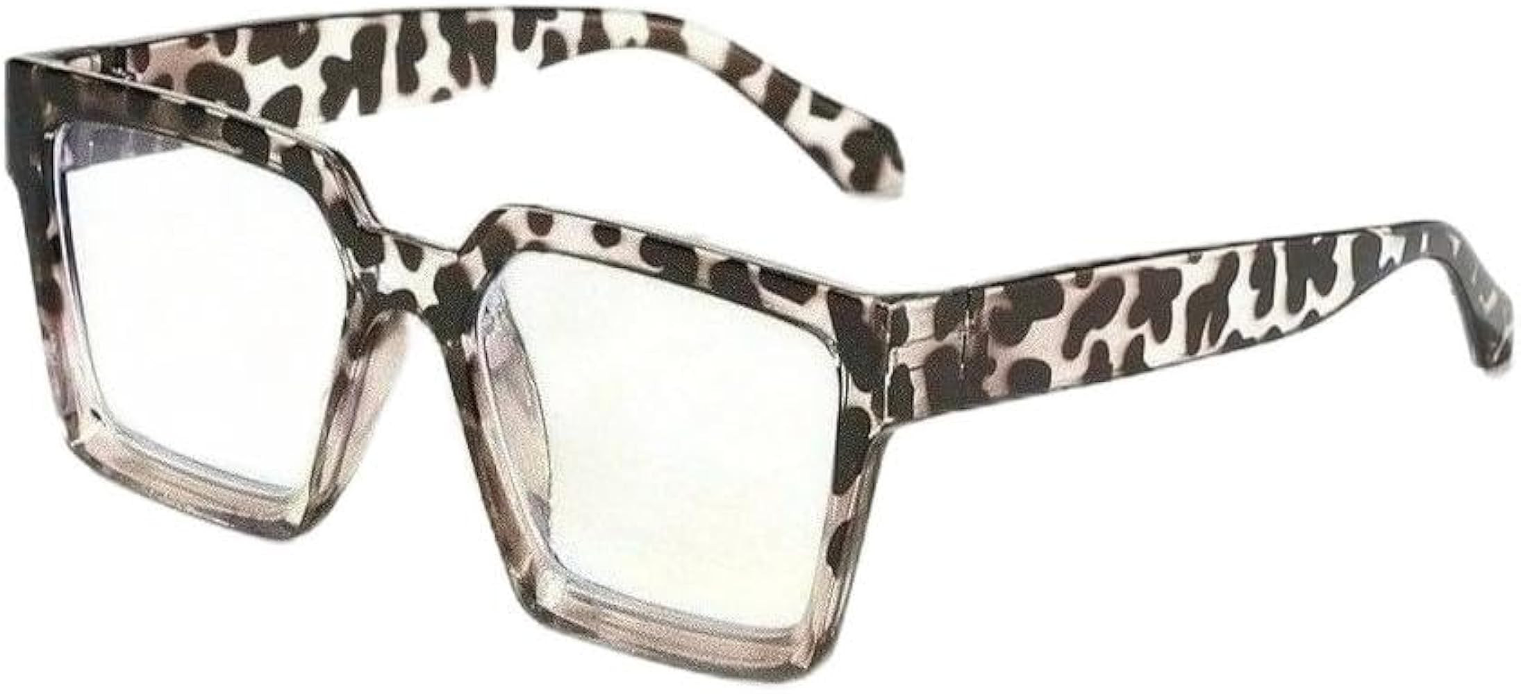 Amazon.com: ENSARJOE Large Frame Blue Light Glasses Square Non-Prescription Eyewear Computer Glas... | Amazon (US)