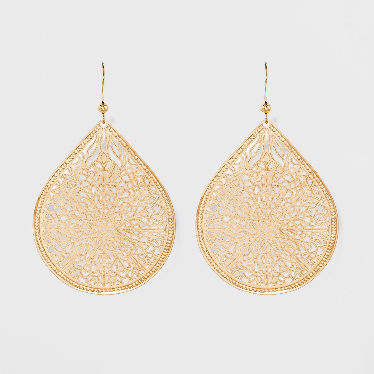 Fashion Drop Earrings Filigree - A New Day™ Gold | Target