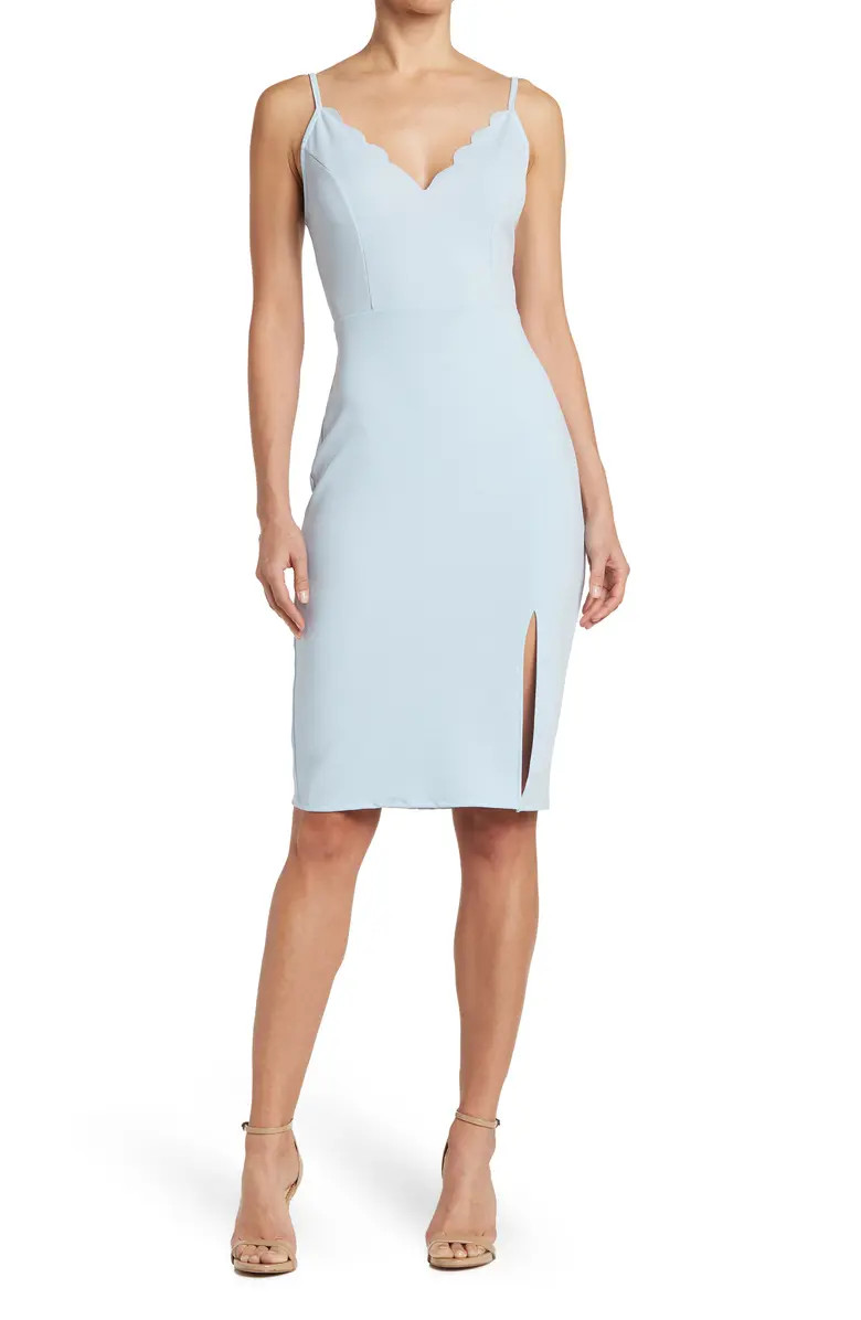 Scallop Trim Bodycon Dress | Nordstrom Rack