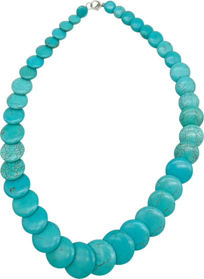 Scalloped Turquoise Statement Necklace | Nordstrom Rack