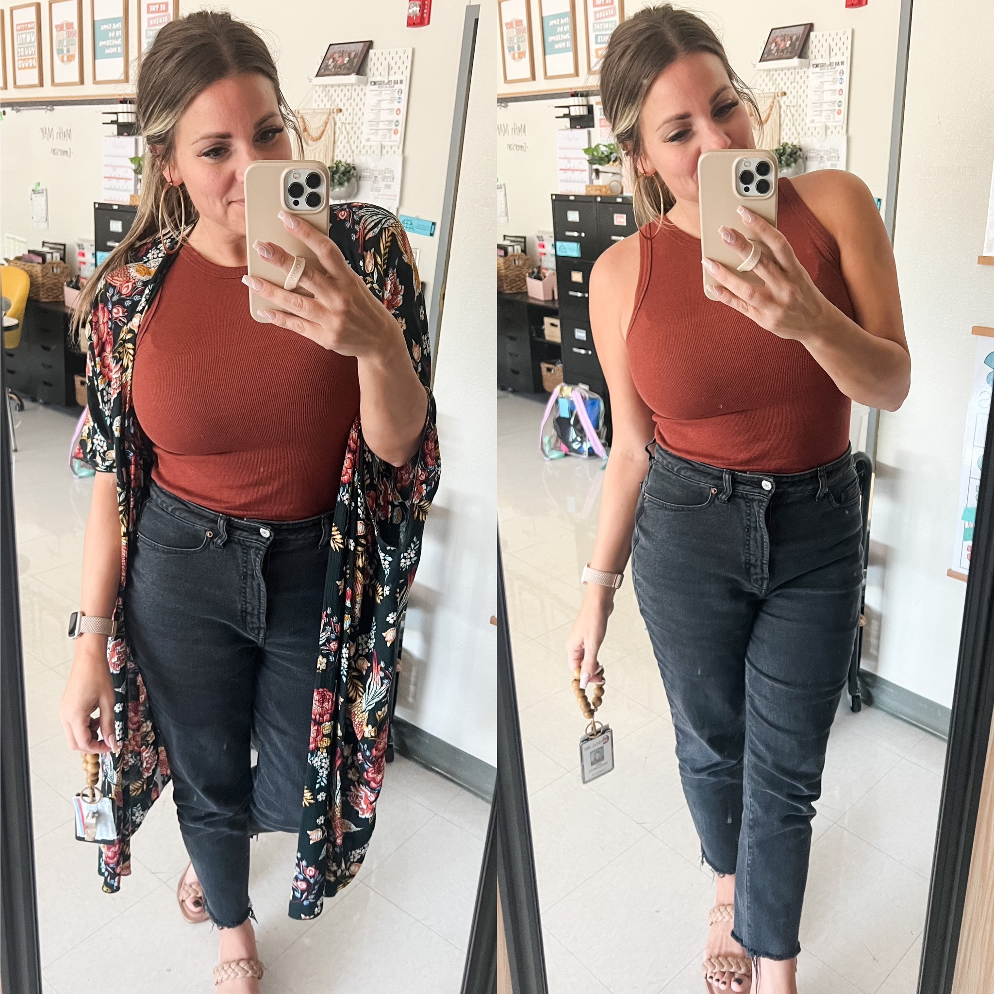 My new favorite jeans! The Higher High Rise OG Straight from Old Navy! The ribbed tank is from Target and I think I own all 452 colors 😝 #ootd #teacheroutfits

#LTKfindsunder50 #LTKworkwear