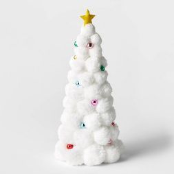15&#34; Decorative Pom Christmas Tree White - Wondershop&#8482; | Target