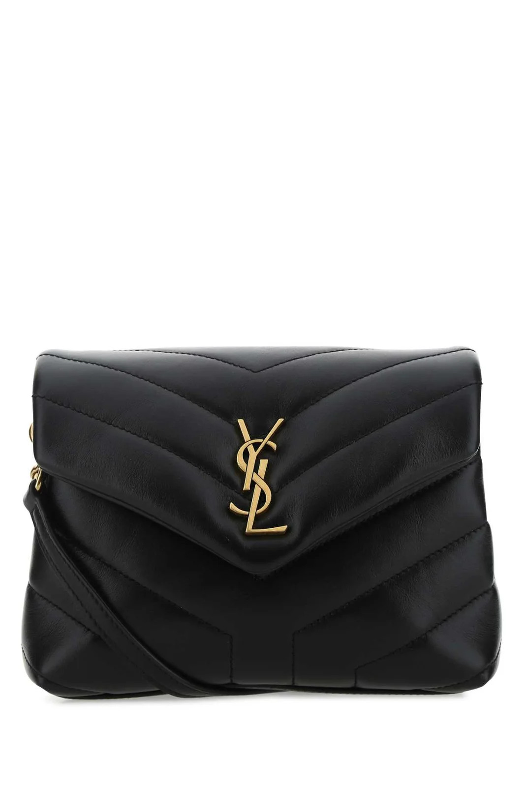 Saint Laurent Loulou Toy Logo Plaque Shoulder Bag | Cettire Global