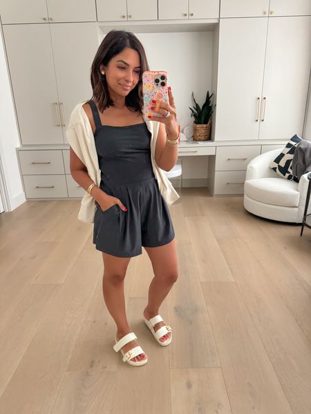 This @vuoriclothing romper is an absolute win! It's so comfortable and flattering and perfect for hot summer days! Easy sports mom outfit too! I'm wearing my true size XS. #ad

#LTKStyleTip #LTKOver40