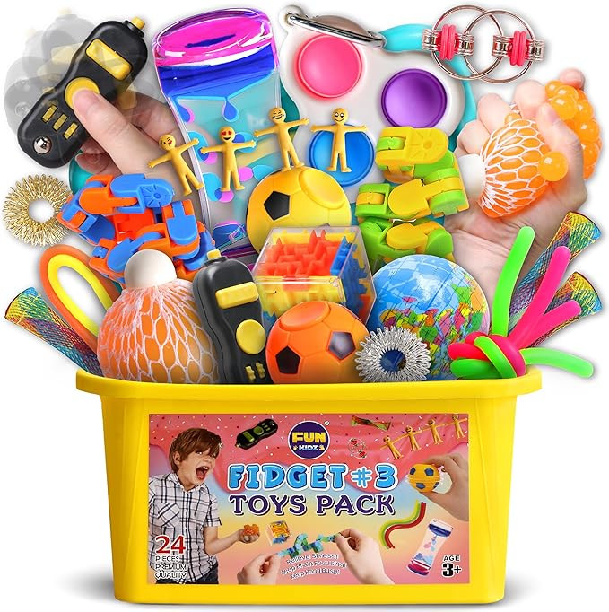 Gift Fidget Box Toys Pack for Kids 3-12, FunKidz Sensory Toys for Boys Girls Age 7-12 Autistic Ch... | Amazon (US)