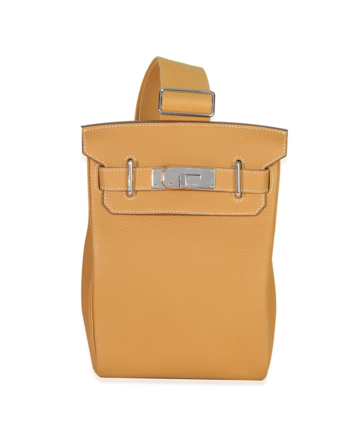 Pre-Owned HERMES Naturel Sable Togo Hac A Dos Pm Phw - Brown | Macy's